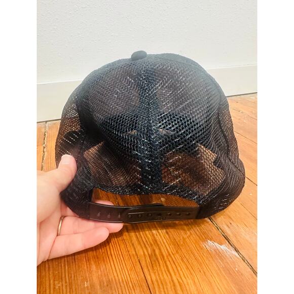 A**HOLES LIVE FOREVER Adult Black Trucker Skull Spiderweb Hat Cap - Picture 3 of 7